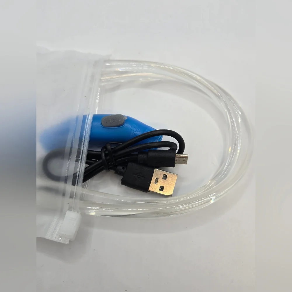 Blue LED Light-Up Dog‎ Collar | Rechargeable & Waterproof | Night Safety